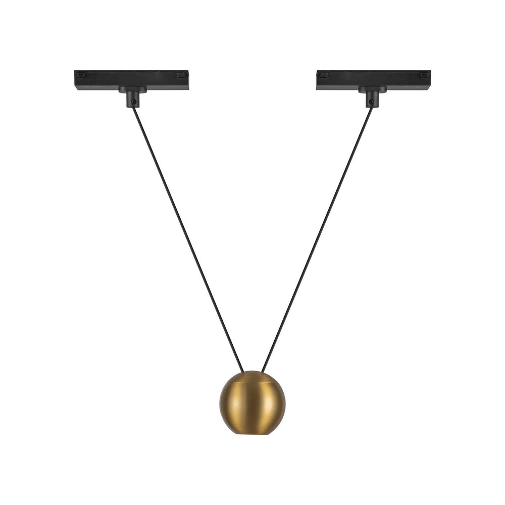 Kuzco Canada - LED Pendant - Faria Double - Brushed Gold- Union Lighting Luminaires Decor