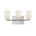 Kuzco Canada - Three Light Vanity - Nola - Chrome/Glossy Opal Glass- Union Lighting Luminaires Decor