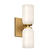 Kuzco Canada - Two Light Wall Sconce - Nola - Brushed Gold/Glossy Opal Glass- Union Lighting Luminaires Decor