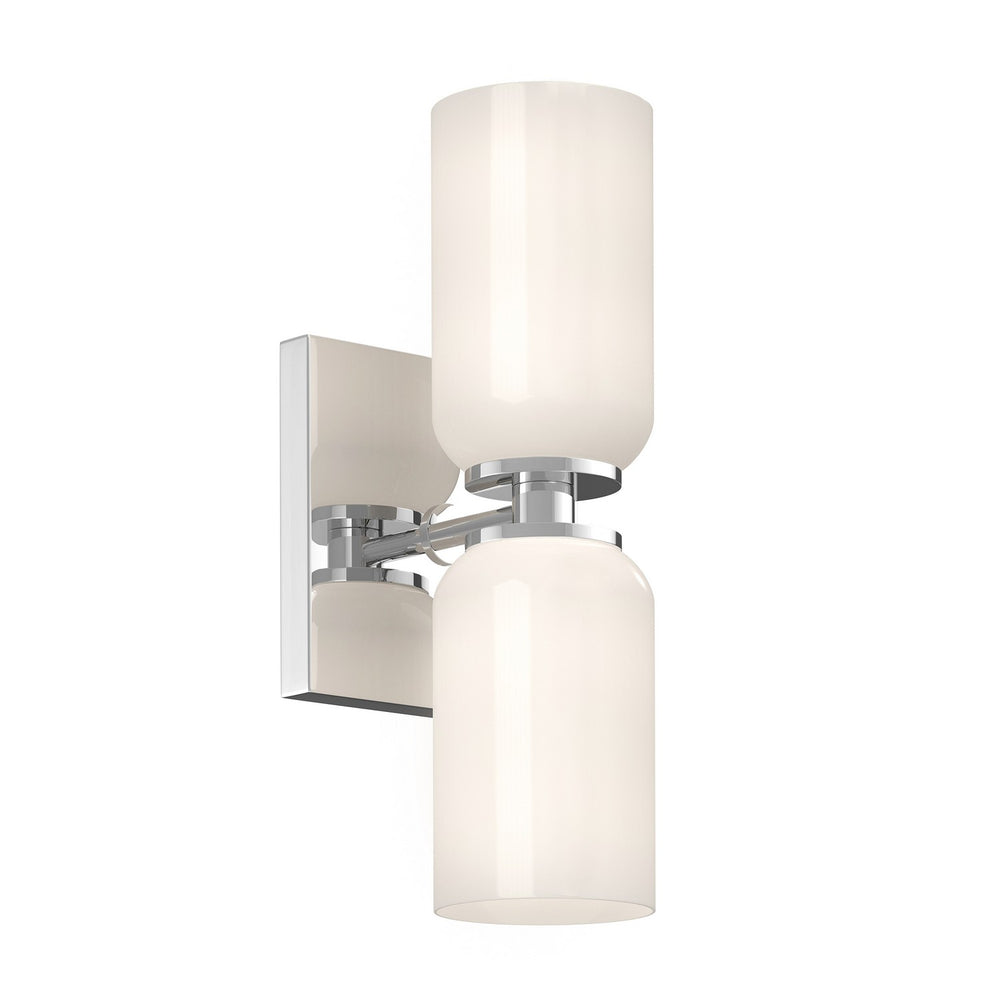 Kuzco Canada - Two Light Wall Sconce - Nola - Chrome/Glossy Opal Glass- Union Lighting Luminaires Decor