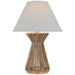 Visual Comfort Signature Canada - LED Table Lamp - Antigua - Natural Abaca and Antique-Burnished Brass- Union Lighting Luminaires Decor