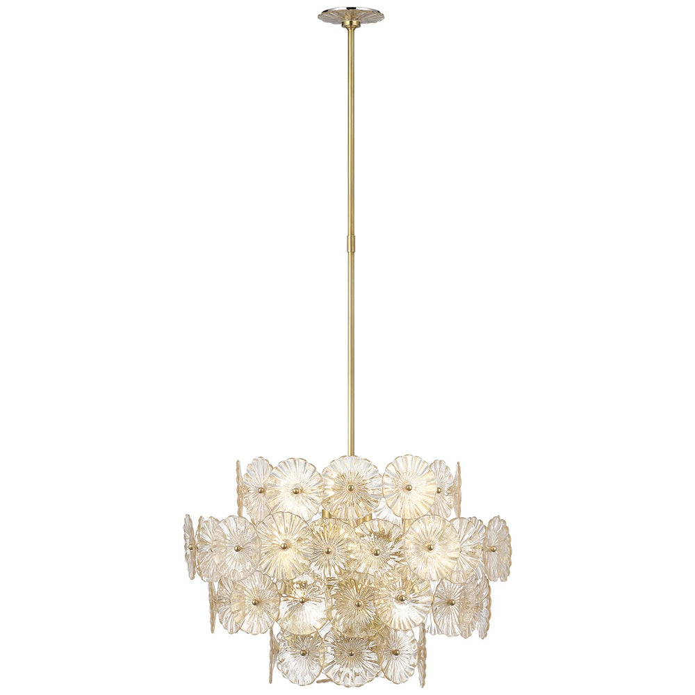 Visual Comfort Signature Canada - LED Chandelier - Gianna - Hand-Rubbed Antique Brass- Union Lighting Luminaires Decor