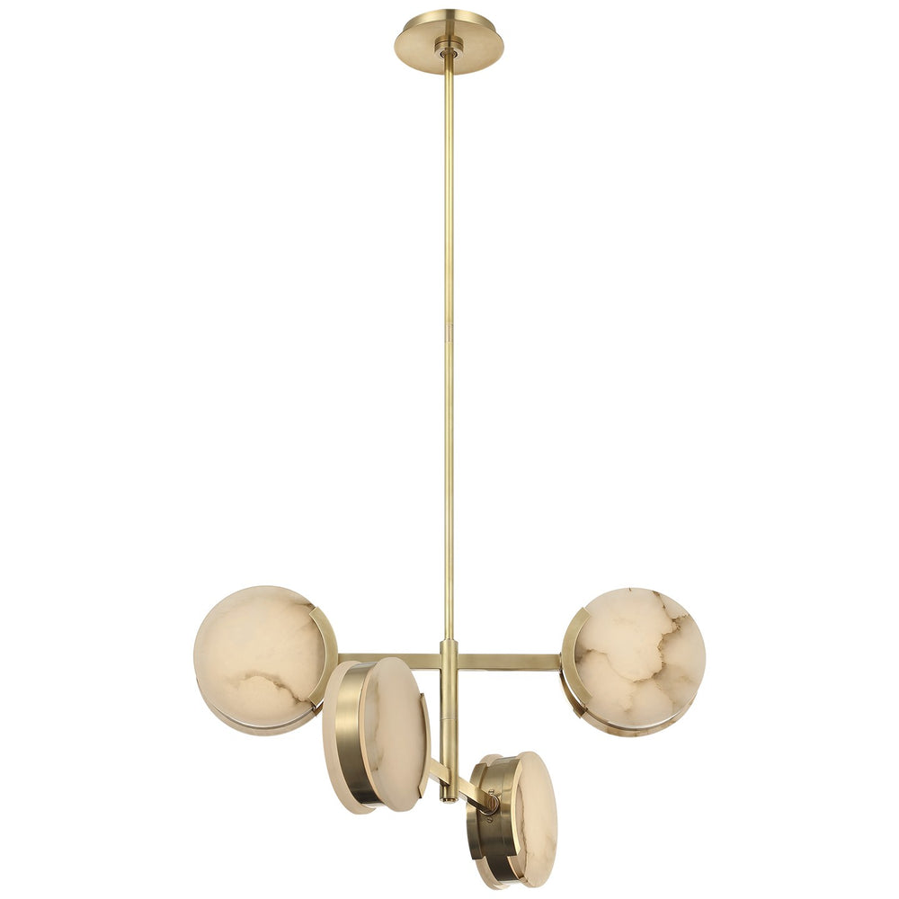 Visual Comfort Signature Canada - LED Semi-Flush Mount - Melange - Antique-Burnished Brass- Union Lighting Luminaires Decor