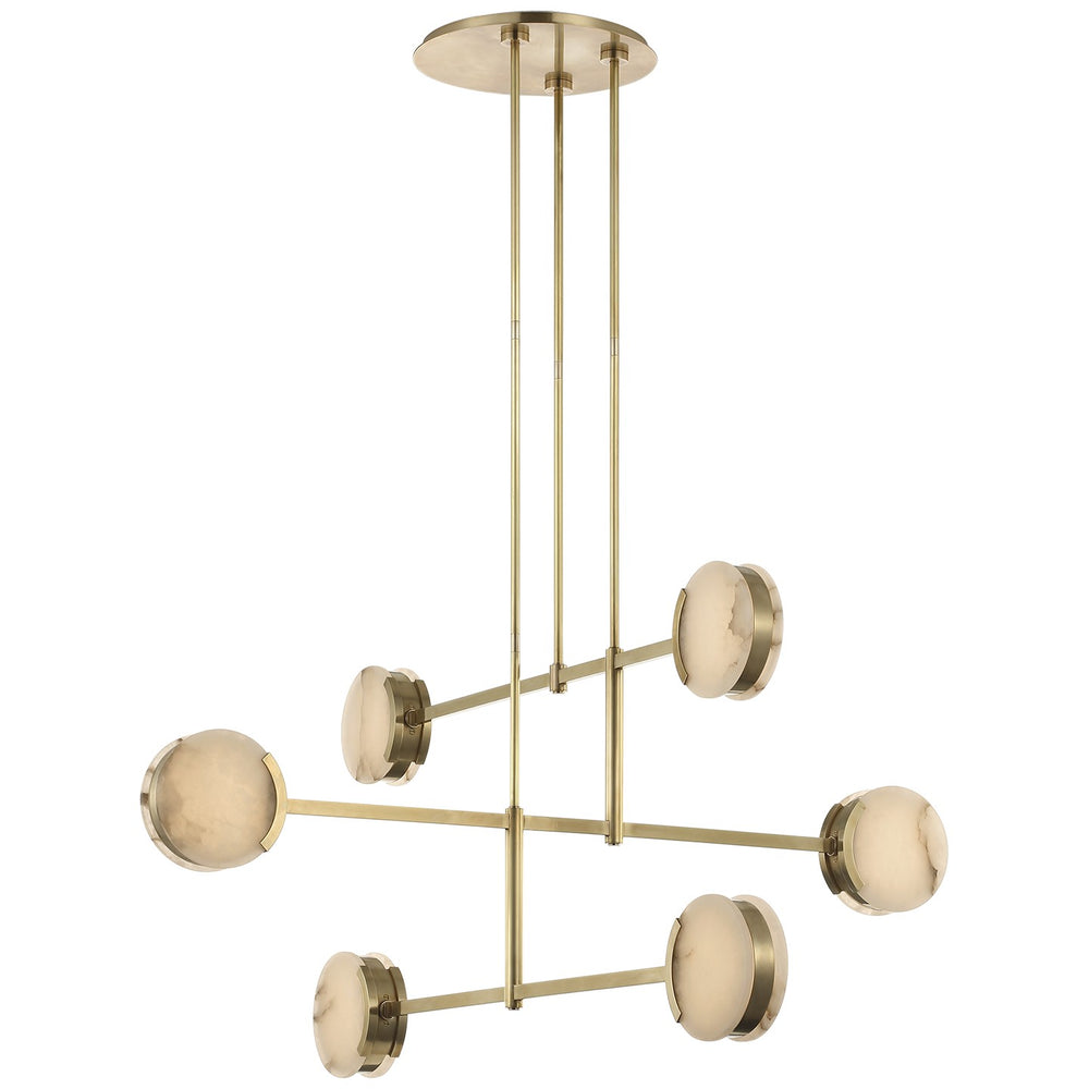 Visual Comfort Signature Canada - LED Chandelier - Melange - Antique-Burnished Brass- Union Lighting Luminaires Decor