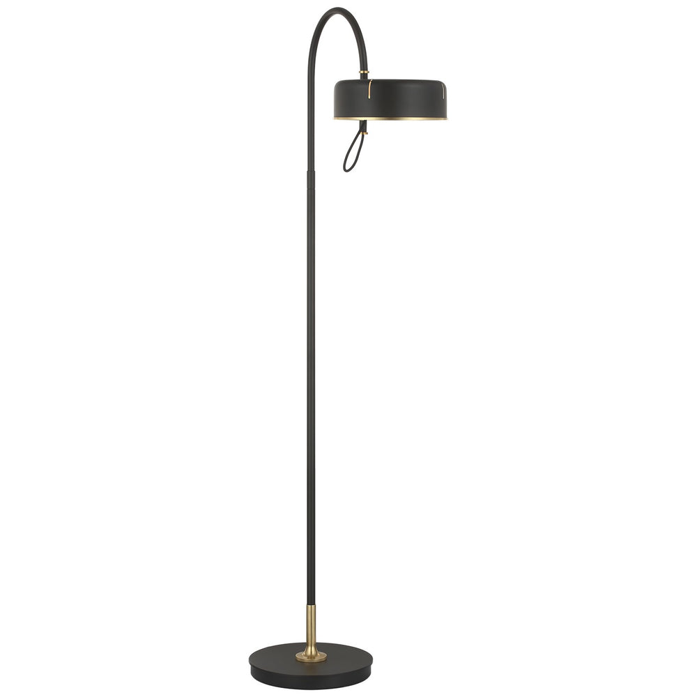 Visual Comfort Signature Canada - LED Floor Lamp - Oso - Modern Iron and Hand-Rubbed Antique Brass- Union Lighting Luminaires Decor
