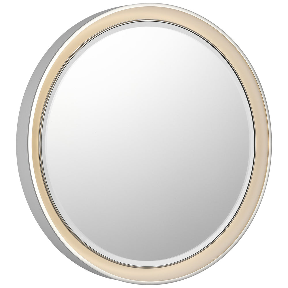 Visual Comfort Signature Canada - LED Mirror - Tricia - Matte White and Polished Nickel- Union Lighting Luminaires Decor