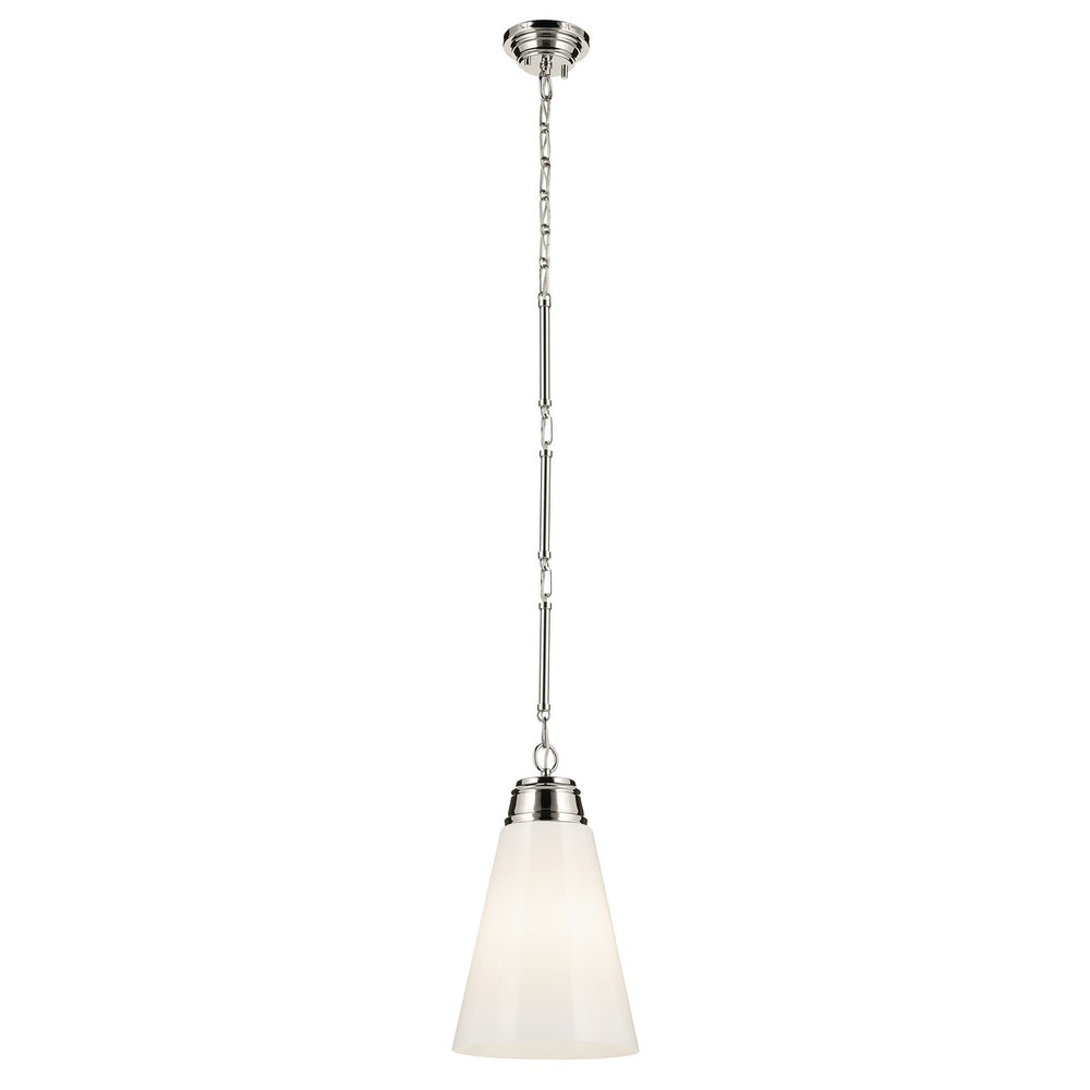 Kichler Canada - One Light Pendant - Marsailli - Polished Nickel- Union Lighting Luminaires Decor