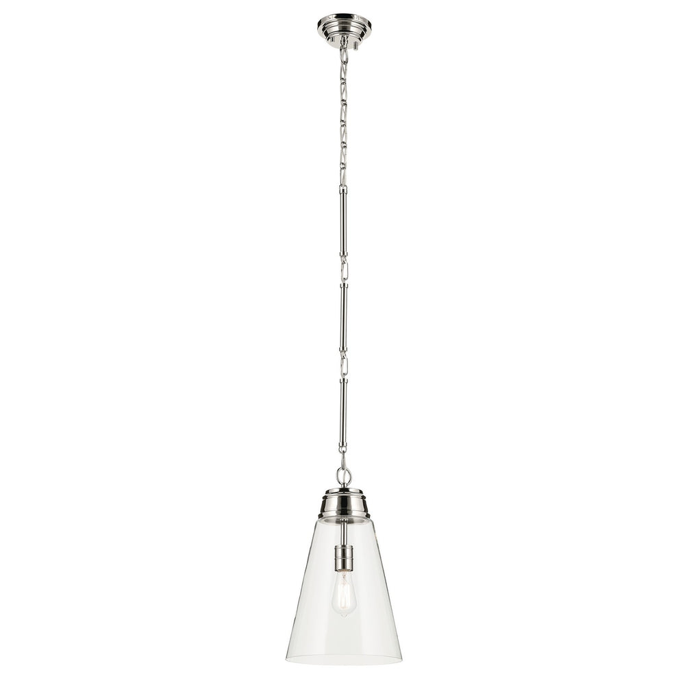 Kichler Canada - One Light Pendant - Marsailli - Polished Nickel- Union Lighting Luminaires Decor