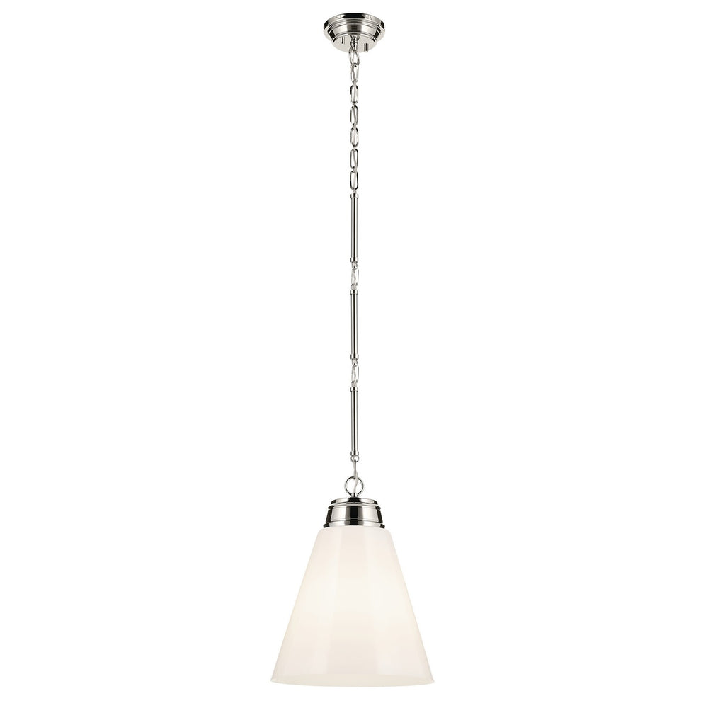 Kichler Canada - One Light Pendant - Marsailli - Polished Nickel- Union Lighting Luminaires Decor