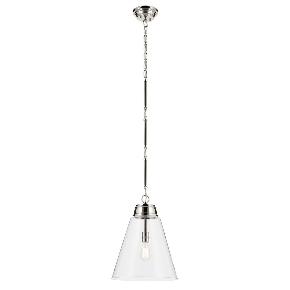 Kichler Canada - One Light Pendant - Marsailli - Polished Nickel- Union Lighting Luminaires Decor