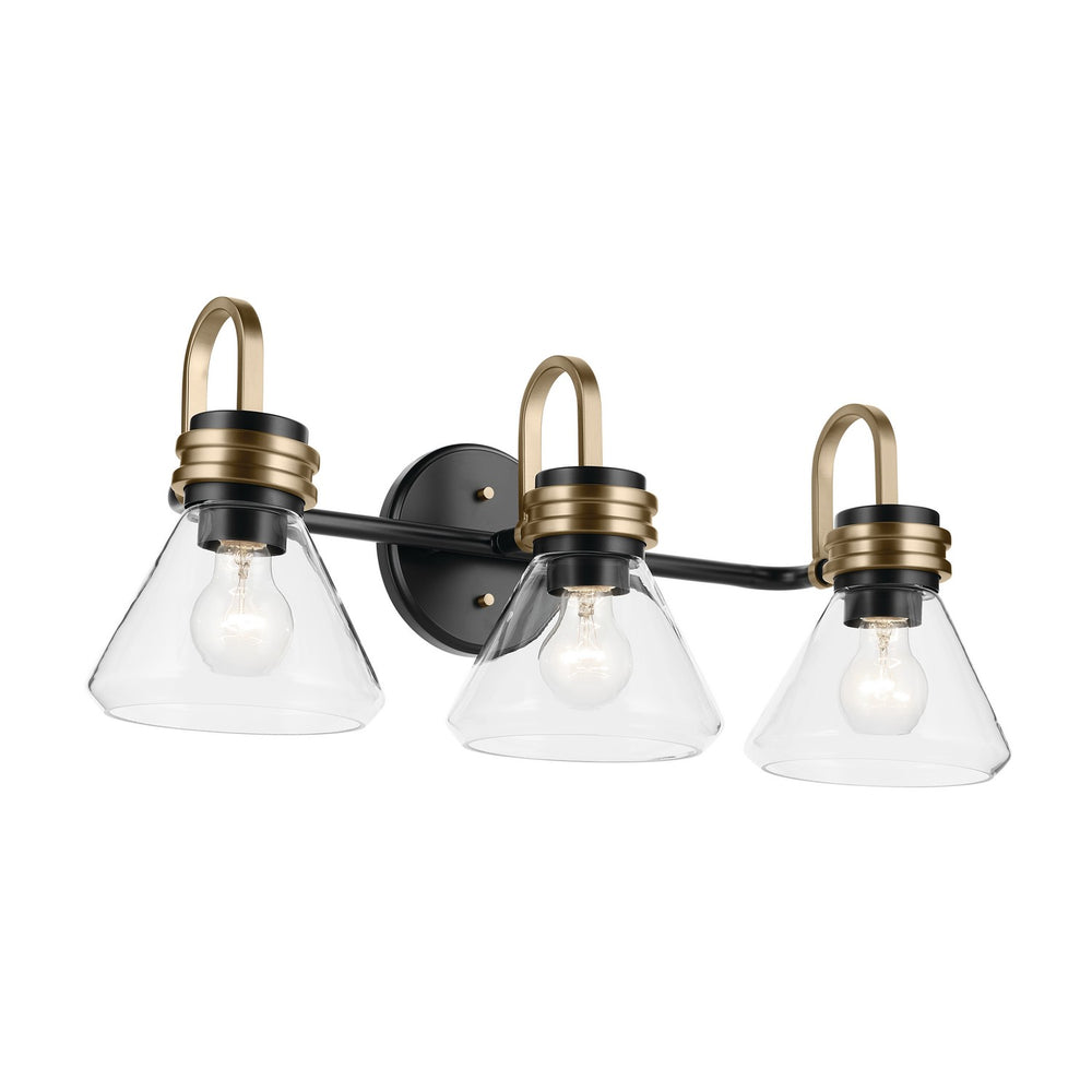 Kichler Canada - Three Light Bath - Farum - Black- Union Lighting Luminaires Decor