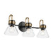 Kichler Canada - Three Light Bath - Farum - Black- Union Lighting Luminaires Decor