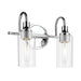 Kichler Canada - Two Light Bath - Kavi - Chrome- Union Lighting Luminaires Decor