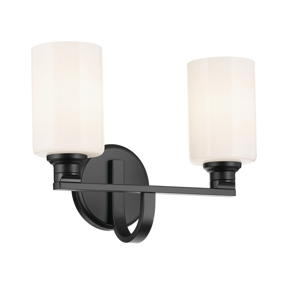 Kichler Canada - Two Light Bath - Gioe - Black- Union Lighting Luminaires Decor