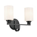 Kichler Canada - Two Light Bath - Gioe - Black- Union Lighting Luminaires Decor
