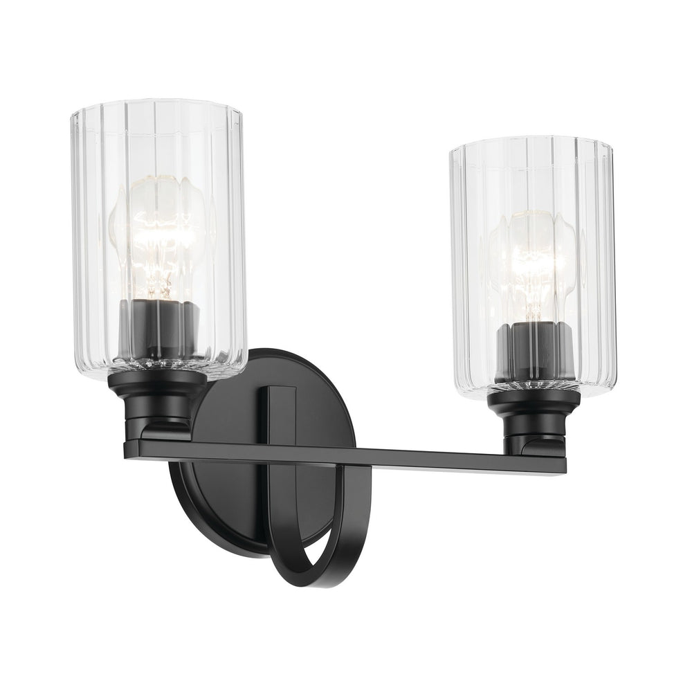 Kichler Canada - Two Light Bath - Gioe - Black- Union Lighting Luminaires Decor