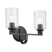 Kichler Canada - Two Light Bath - Gioe - Black- Union Lighting Luminaires Decor