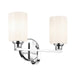 Kichler Canada - Two Light Bath - Gioe - Chrome- Union Lighting Luminaires Decor