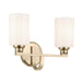 Kichler Canada - Two Light Bath - Gioe - Champagne Bronze- Union Lighting Luminaires Decor