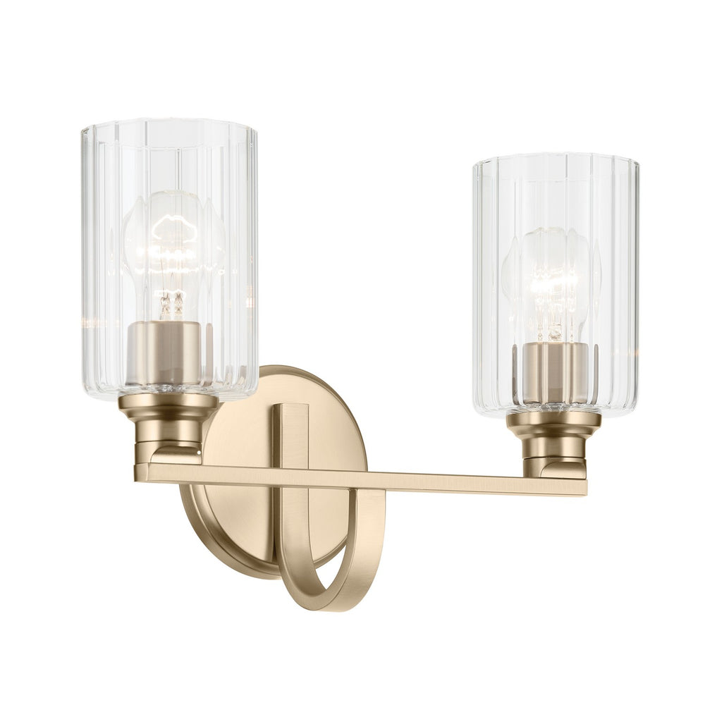 Kichler Canada - Two Light Bath - Gioe - Champagne Bronze- Union Lighting Luminaires Decor