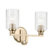 Kichler Canada - Two Light Bath - Gioe - Champagne Bronze- Union Lighting Luminaires Decor
