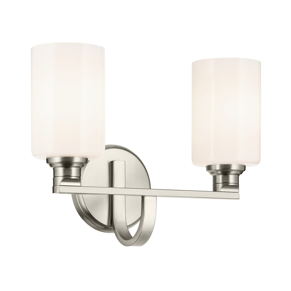 Kichler Canada - Two Light Bath - Gioe - Brushed Nickel- Union Lighting Luminaires Decor