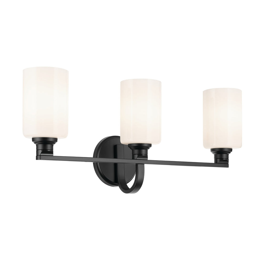 Kichler Canada - Three Light Bath - Gioe - Black- Union Lighting Luminaires Decor