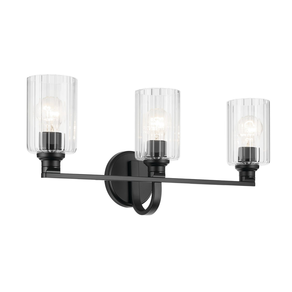 Kichler Canada - Three Light Bath - Gioe - Black- Union Lighting Luminaires Decor