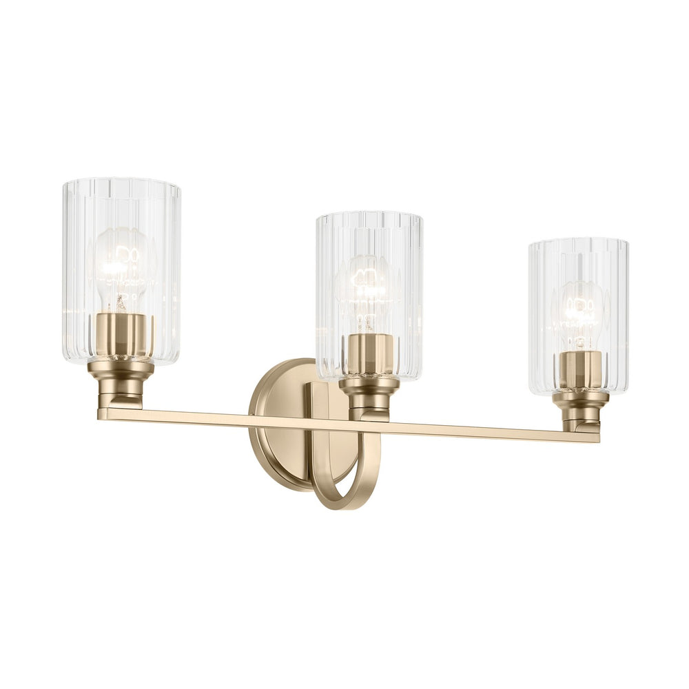 Kichler Canada - Three Light Bath - Gioe - Champagne Bronze- Union Lighting Luminaires Decor