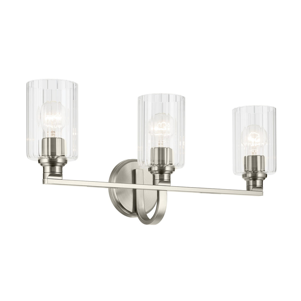 Kichler Canada - Three Light Bath - Gioe - Brushed Nickel- Union Lighting Luminaires Decor