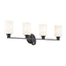 Kichler Canada - Four Light Bath - Gioe - Black- Union Lighting Luminaires Decor