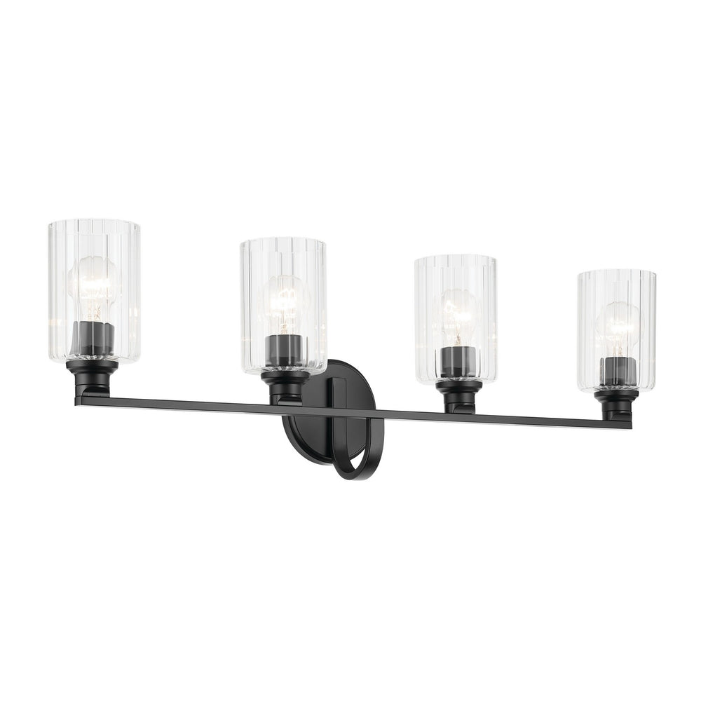 Kichler Canada - Four Light Bath - Gioe - Black- Union Lighting Luminaires Decor
