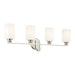 Kichler Canada - Four Light Bath - Gioe - Brushed Nickel- Union Lighting Luminaires Decor