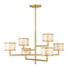 Savoy House - Six Light Chandelier - Mariquita - Spun Gold- Union Lighting Luminaires Decor