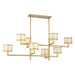 Savoy House - Eight Light Chandelier - Mariquita - Spun Gold- Union Lighting Luminaires Decor