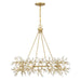 Savoy House - Eight Light Chandelier - Once - Spun Gold- Union Lighting Luminaires Decor