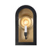 Savoy House - One Light Outdoor Wall Lantern - Grotto - Matte Black w/Vintage Gold- Union Lighting Luminaires Decor