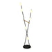 Artcraft Canada - LED Floor Lamp - Cortina - Black, Brushed Brass- Union Lighting Luminaires Decor