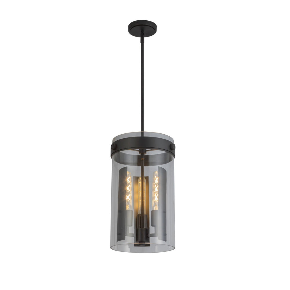 Artcraft Canada - Three Light Pendant - Dahlia - Black- Union Lighting Luminaires Decor