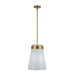 Artcraft Canada - One Light Pendant - Dahlia - Brushed Brass- Union Lighting Luminaires Decor