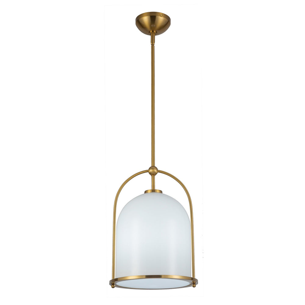 Artcraft Canada - One Light Pendant - Dahlia - Brushed Brass- Union Lighting Luminaires Decor