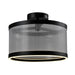 Artcraft Canada - LED Semi Flush Mount - Cora - Silver- Union Lighting Luminaires Decor