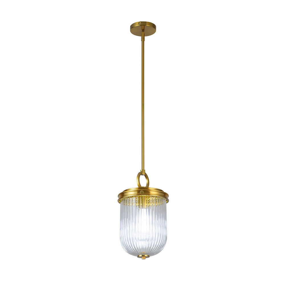 Artcraft Canada - One Light Pendant - Myla - Vintage Brass- Union Lighting Luminaires Decor