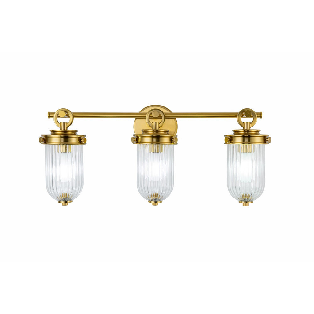 Artcraft Canada - Three Light Bathroom Vanity - Myla - Vintage Brass- Union Lighting Luminaires Decor