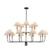 Artcraft Canada - 15 Light Chandelier - Providence - Black, Brushed Brass- Union Lighting Luminaires Decor