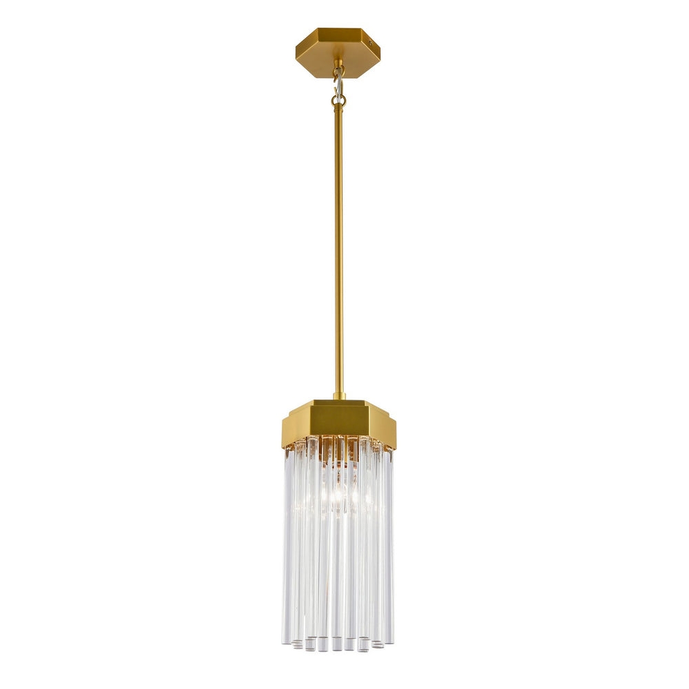 Artcraft Canada - One Light Pendant - Emma - Brushed Brass- Union Lighting Luminaires Decor