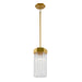 Artcraft Canada - One Light Pendant - Emma - Brushed Brass- Union Lighting Luminaires Decor