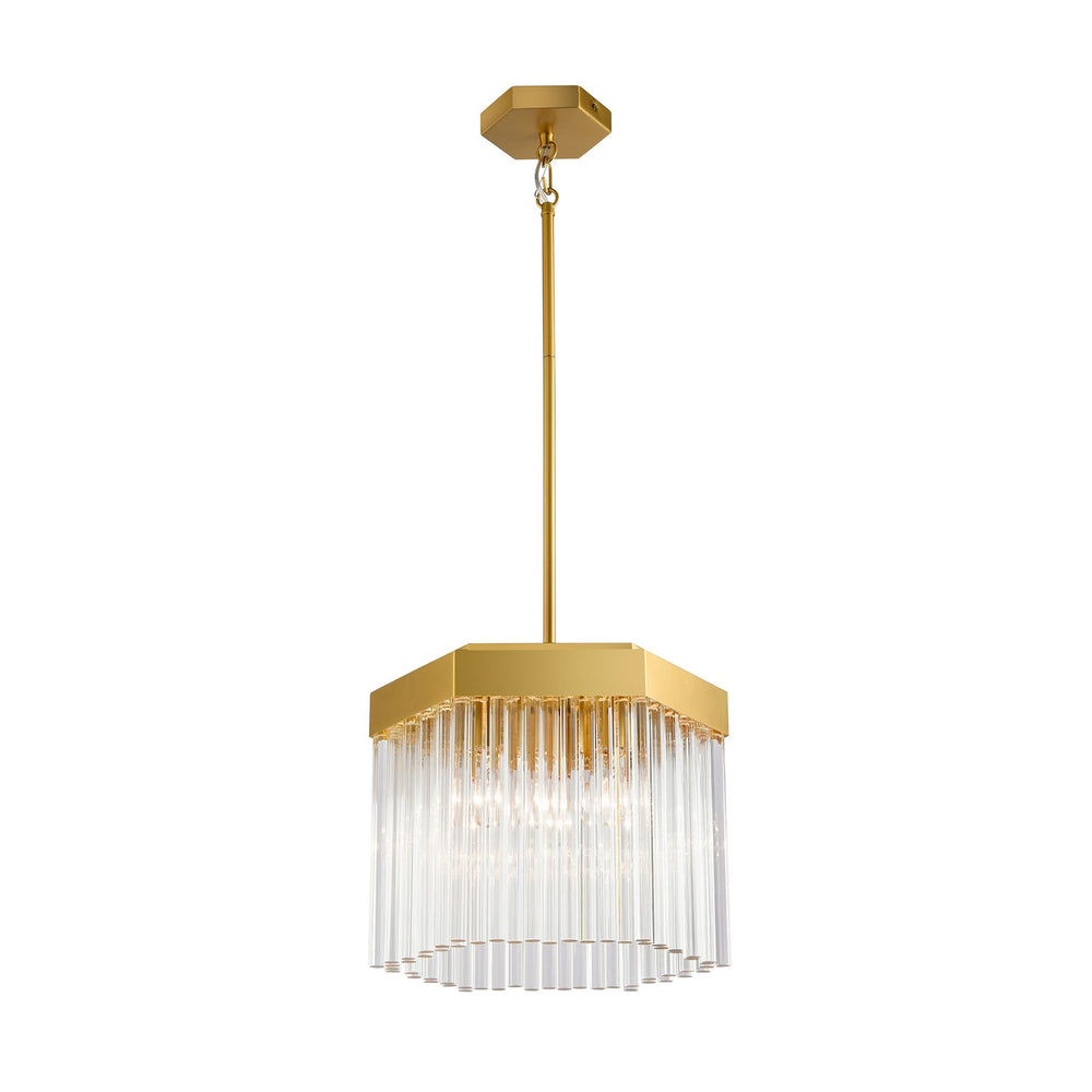 Artcraft Canada - Three Light Pendant - Emma - Brushed Brass- Union Lighting Luminaires Decor