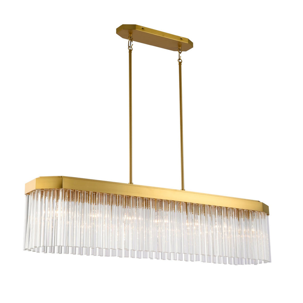 Artcraft Canada - Seven Light Island Pendant - Emma - Brushed Brass- Union Lighting Luminaires Decor