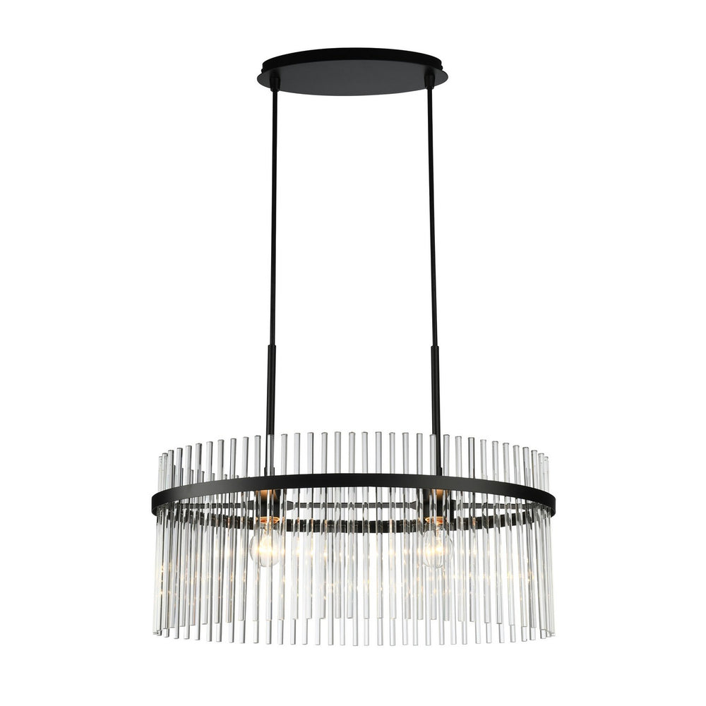 Artcraft Canada - Two Light Chandelier - Ava - Black- Union Lighting Luminaires Decor